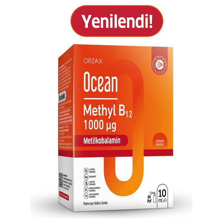 Orzax Ocean Methyl B12 1000 Mcg Spray 10 ml - MALLTURK