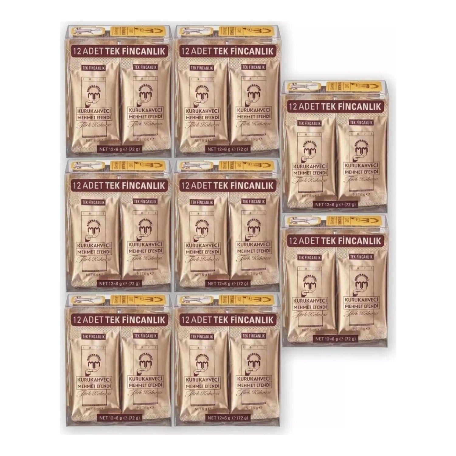Kurukahveci Mehmet Efendi 576 gr Single Serving Caffeinated Ground Coffee Origin: Turkiye Flavor: intense Aroma - MALLTURK