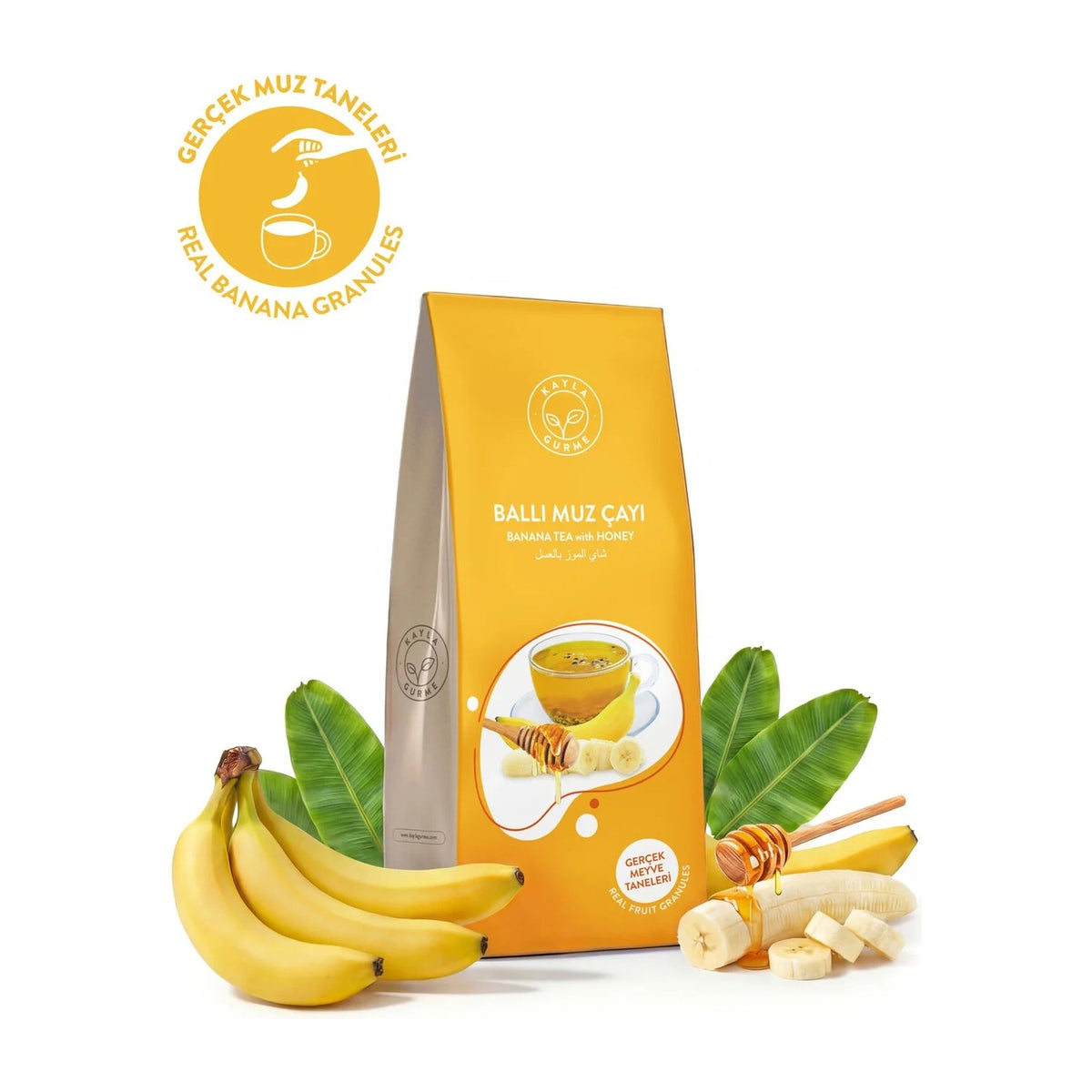 Kayla Gurme Balli Muz tea - Gercek Muz fruit Taneli tea - 250 g - MALLTURK