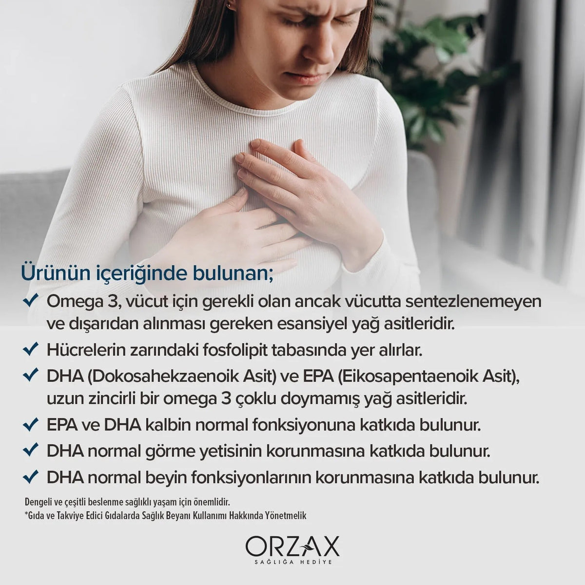 Orzax Ocean 500 mg Fish Oil 60 Capsule - MALLTURK