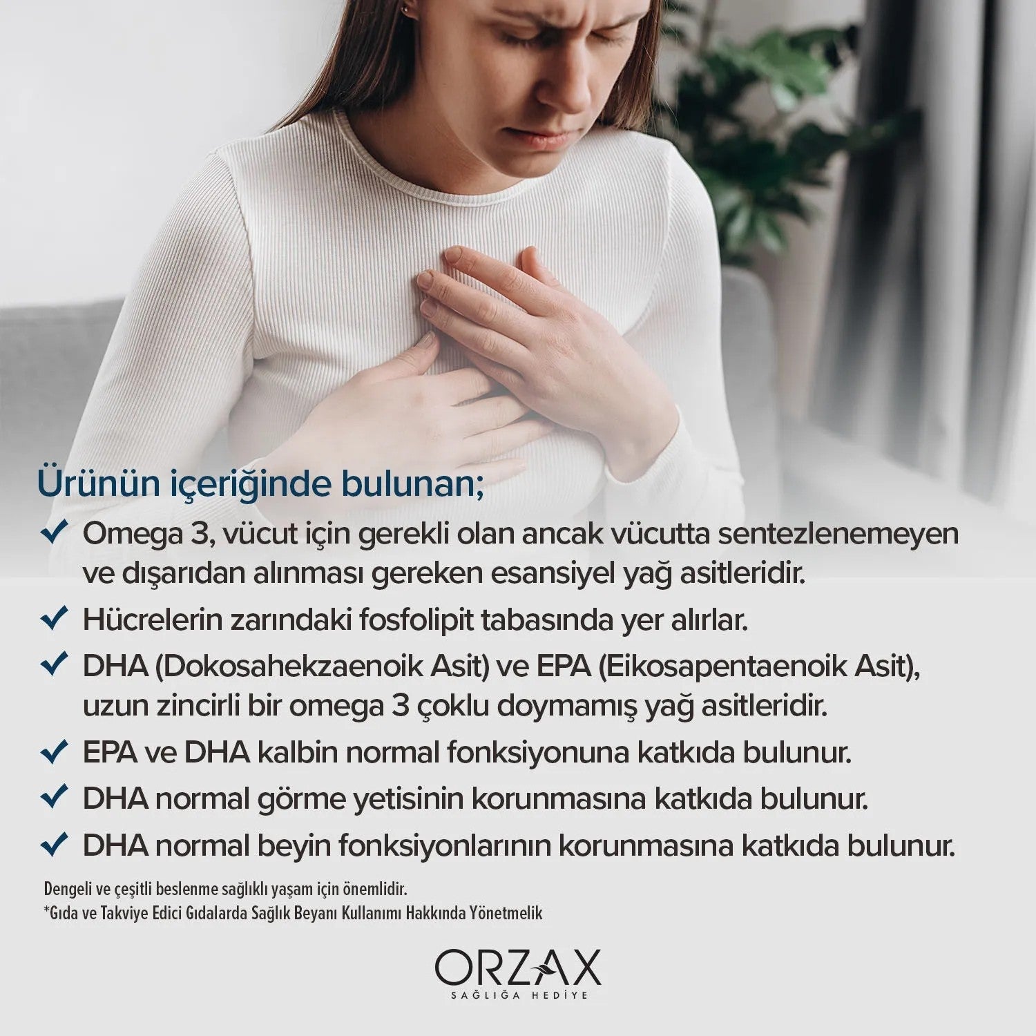 Orzax Ocean 500 mg Fish Oil 60 Capsule - MALLTURK