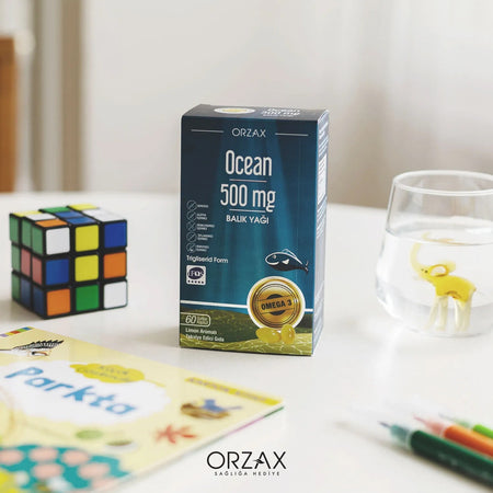 Orzax Ocean 500 mg Fish Oil 60 Capsule - MALLTURK