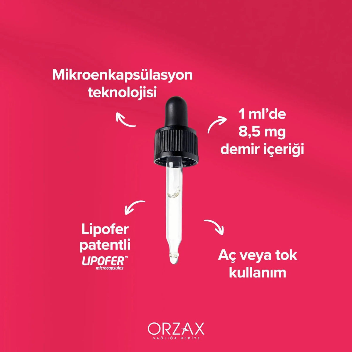 Orzax Ocean Microfer Yeni Nesil Iron Support Drops 30 Ml - MALLTURK
