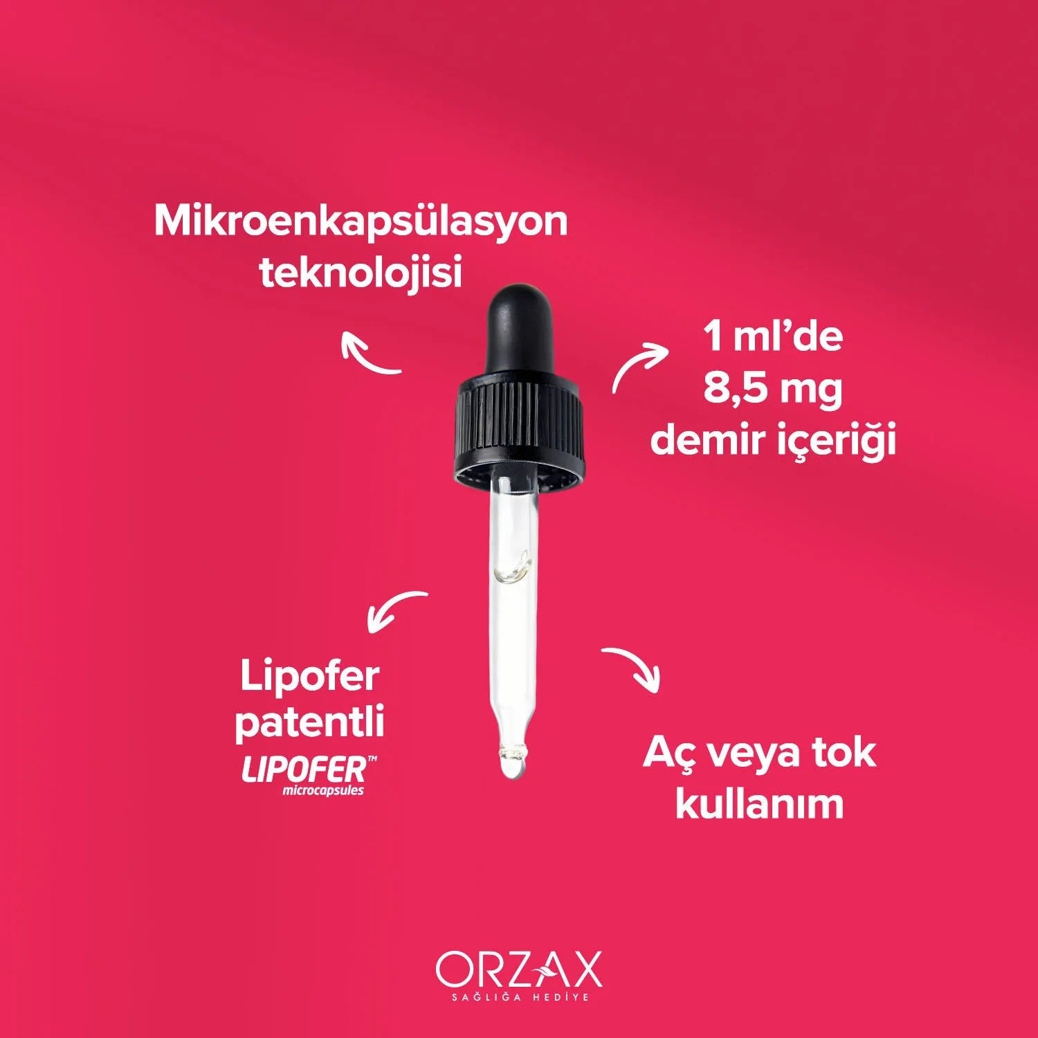 Orzax Ocean Microfer Yeni Nesil Iron Support Drops 30 Ml - MALLTURK