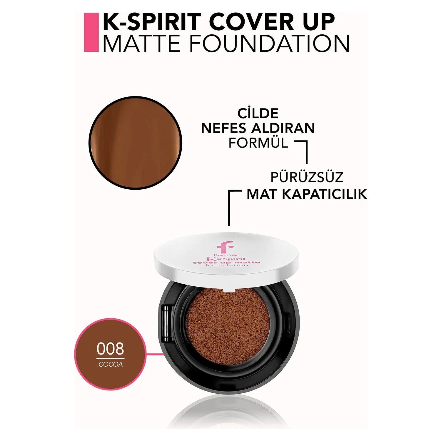 Flormar K-Spirit Cover Up Cushion Foundation