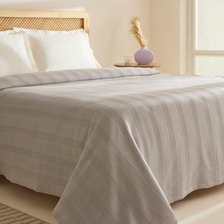 Karaca Home Verona 100% Cotton Double Piqué Blanket - MALLTURK