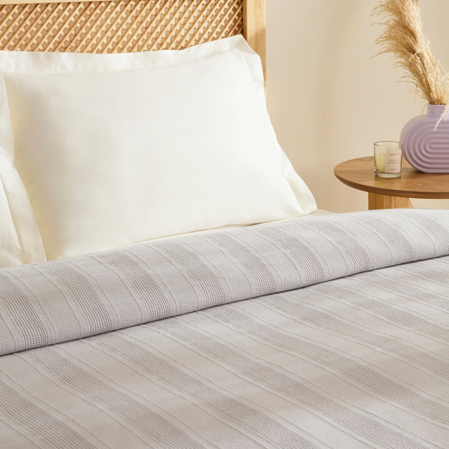 Karaca Home Verona 100% Cotton Double Piqué Blanket - MALLTURK