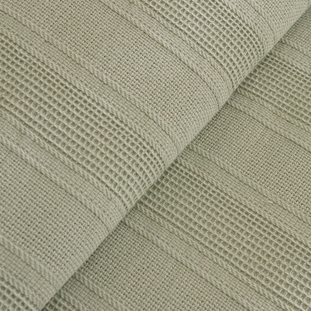 Karaca Home Verona 100% Cotton Double Piqué Bedspread, Sage - MALLTURK