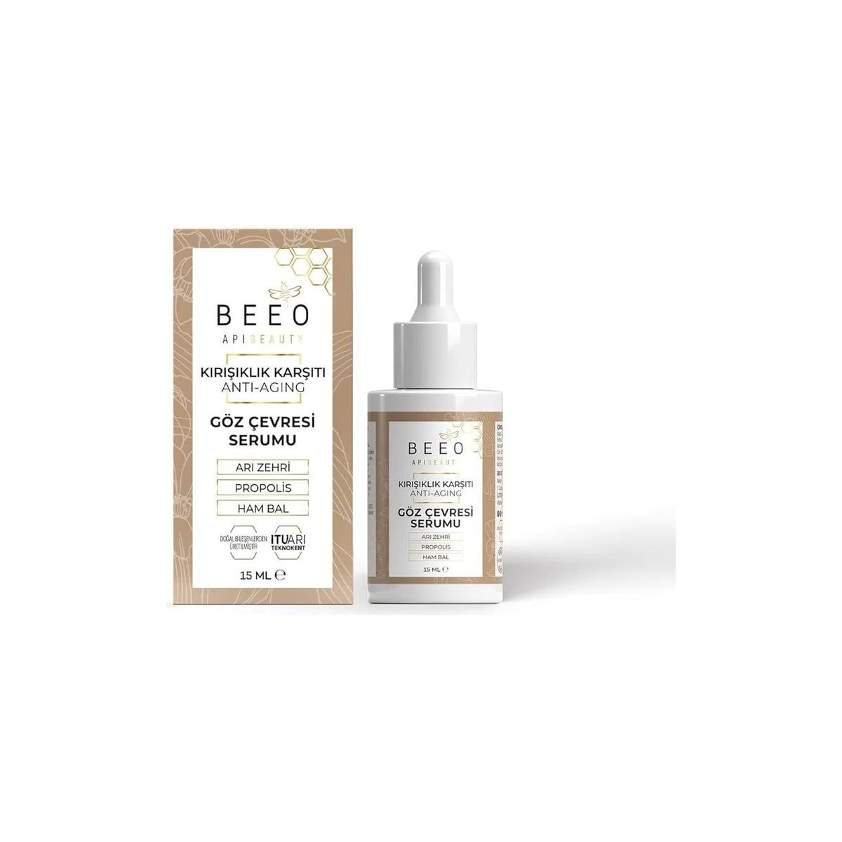 BEE'O Apibeauty With Propolis Anti-Aging Eye Contour Care Serum 15 ml Anti-Wrinkle