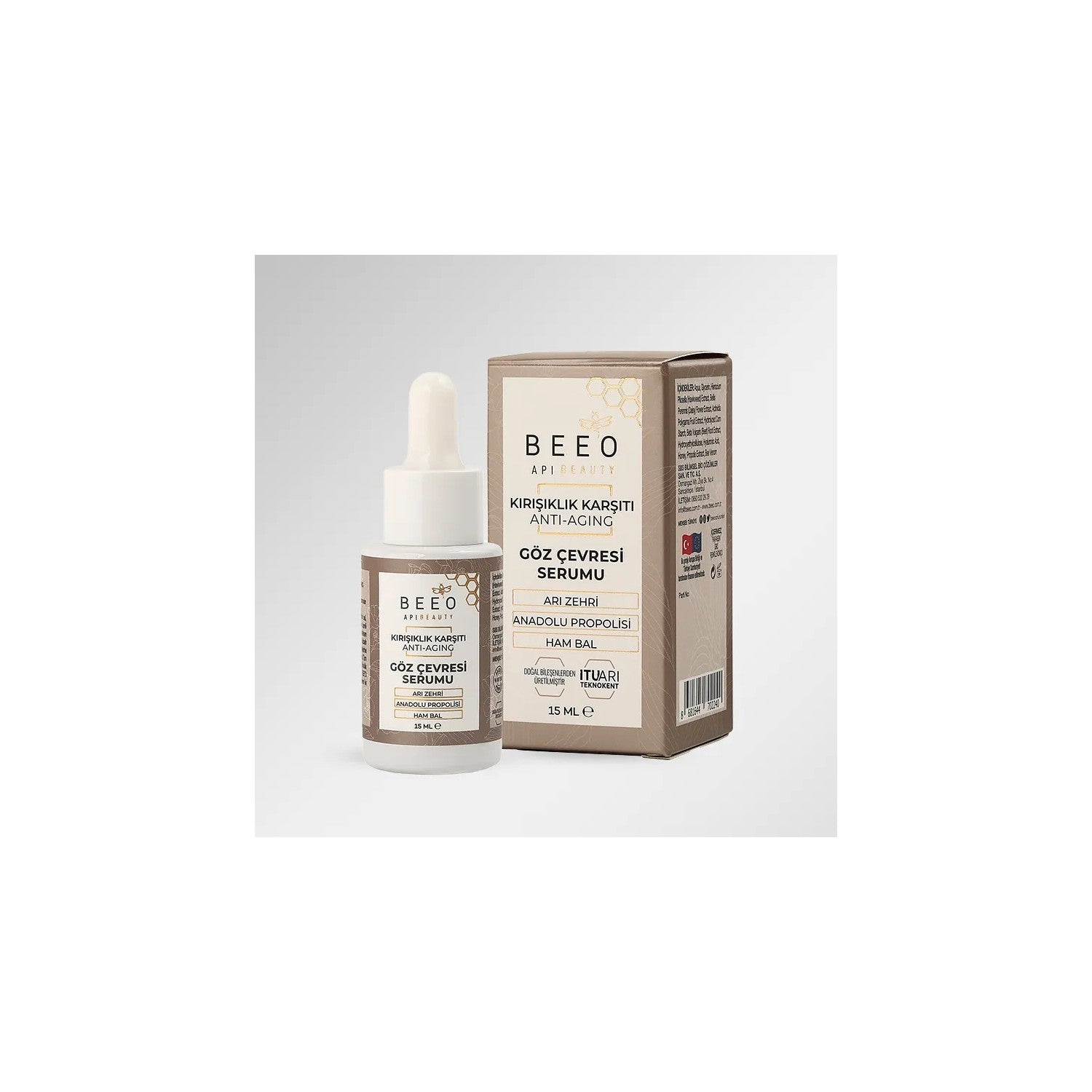 BEE'O Apibeauty With Propolis Anti-Aging Eye Contour Care Serum 15 ml Anti-Wrinkle