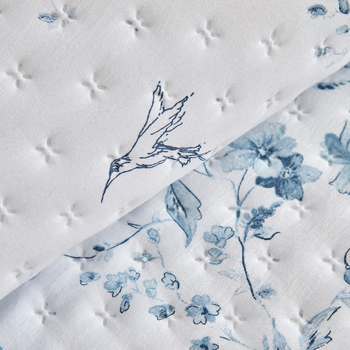 KaracaHome Marisa Double Bedspread in Blue, Stylish Design with 100% Polyester Material. - MALLTURK