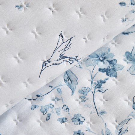 KaracaHome Marisa Double Bedspread in Blue, Stylish Design with 100% Polyester Material. - MALLTURK