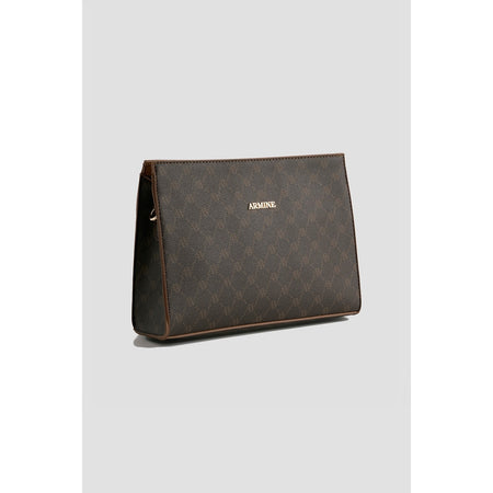 Armine Polka Dot Bag Brown Women's Handbag - MALLTURK