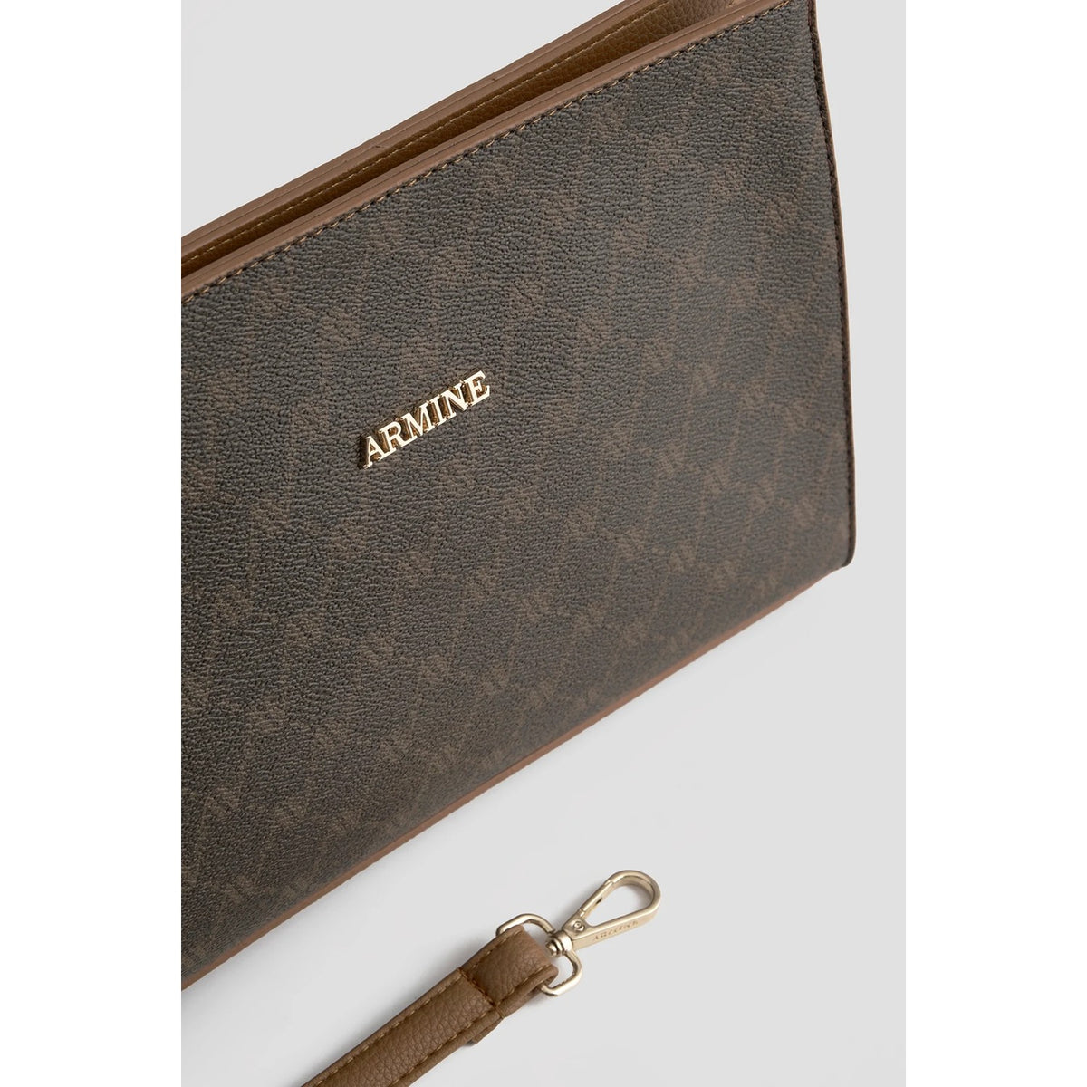Armine Polka Dot Bag Brown Women's Handbag - MALLTURK