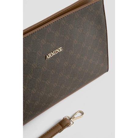 Armine Polka Dot Bag Brown Women's Handbag - MALLTURK