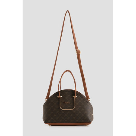 Armine Polka Dot Bag Brown Stylish Women's Bag - MALLTURK
