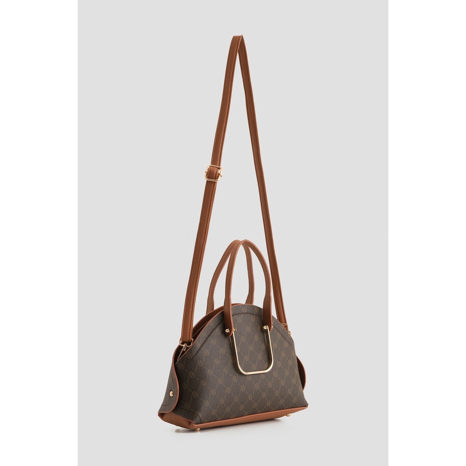 Armine Polka Dot Bag Brown Stylish Women's Bag - MALLTURK