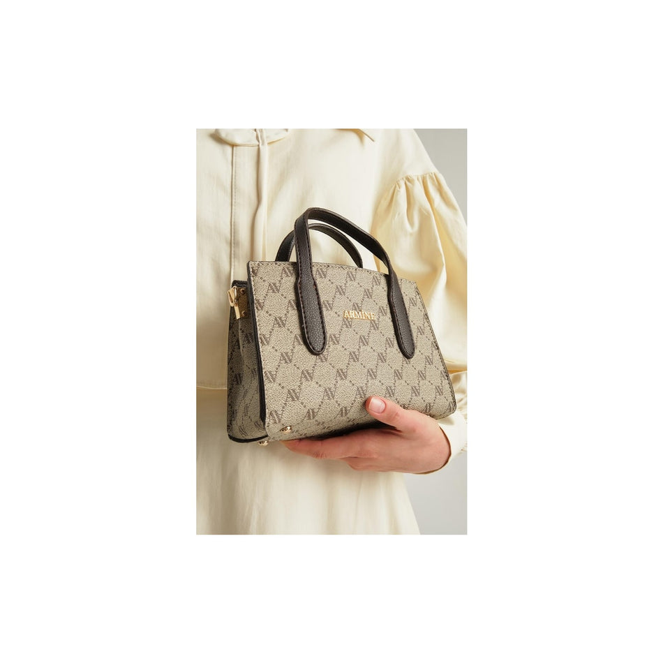 Armine Polka Dot Bag, Mink
