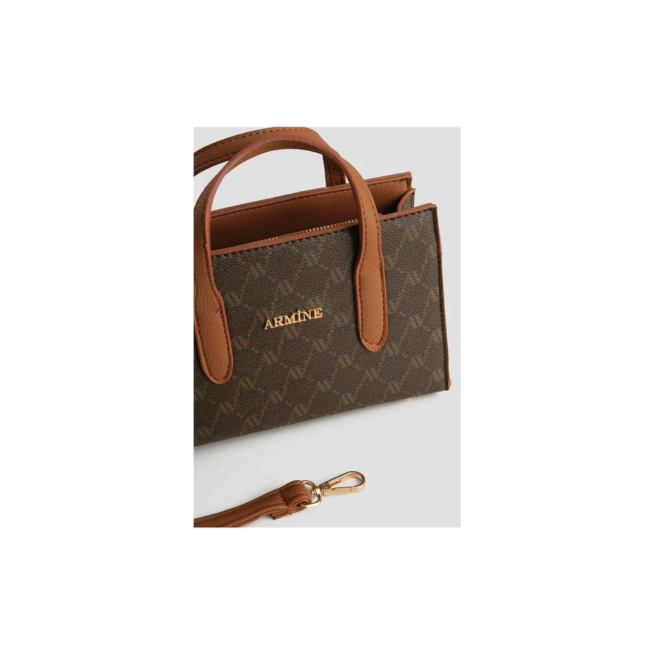 Armine Polka Dot Bag Brown