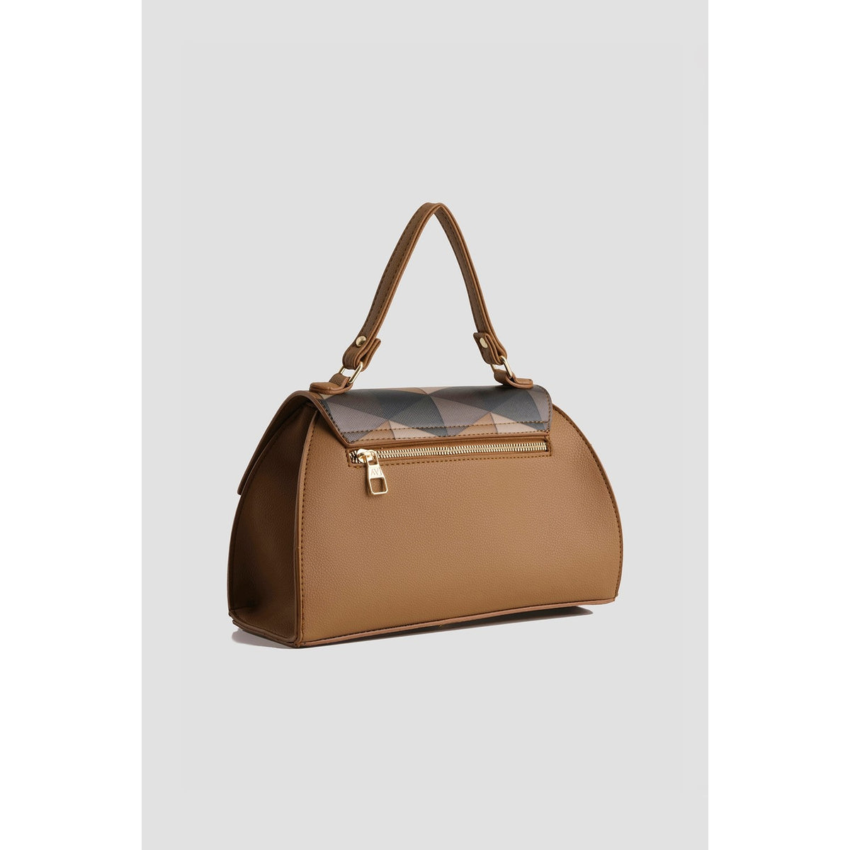 Armine Plaid Bag Tan Women's Handbag - MALLTURK