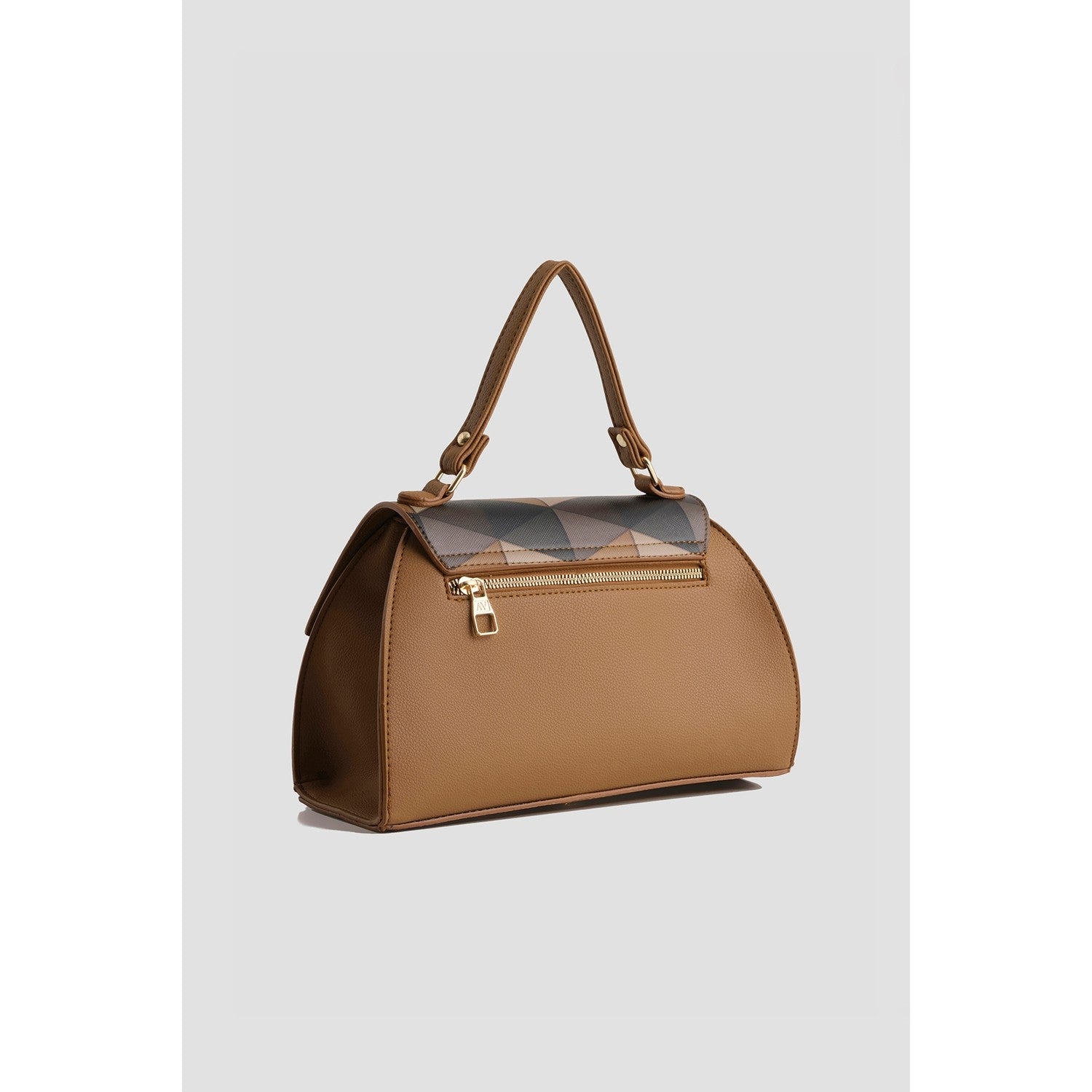 Armine Plaid Bag Tan Women's Handbag - MALLTURK
