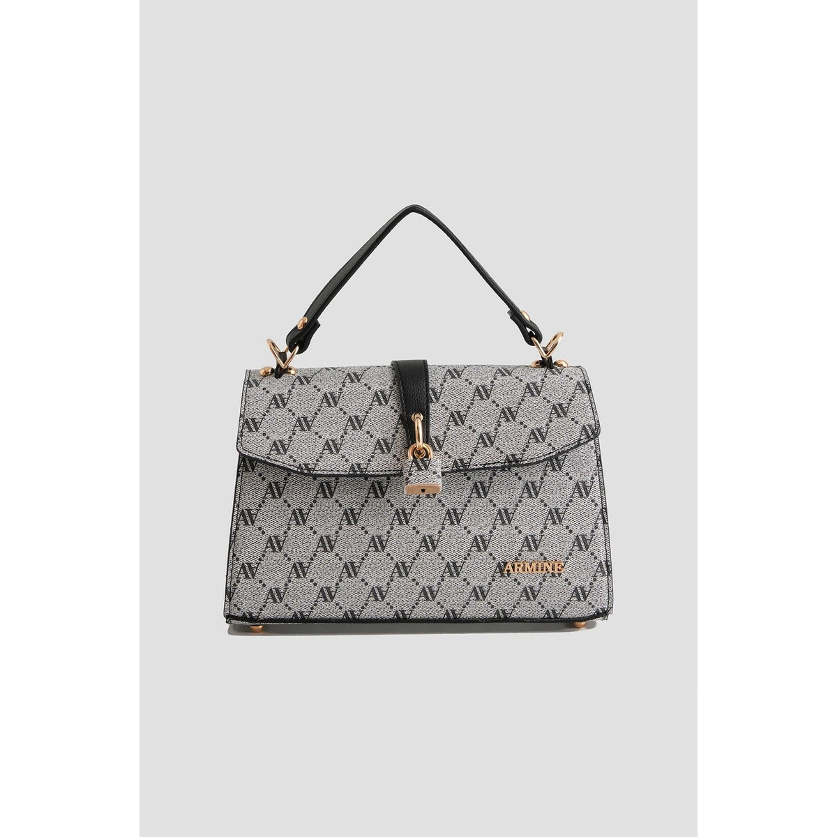 Armine Polka Dot Bag Grey Women's Bag - MALLTURK