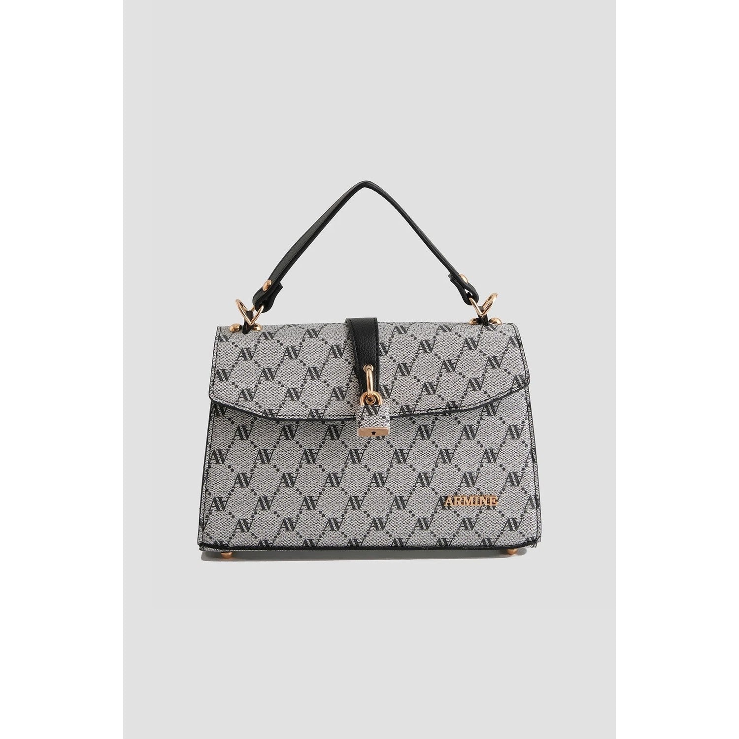 Armine Polka Dot Bag Grey Women's Bag - MALLTURK