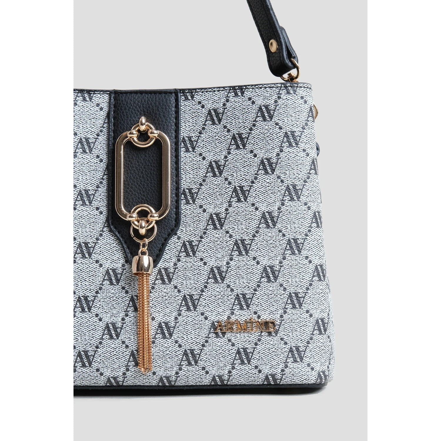 Armine Polka Dot Bag Grey Mode - MALLTURK
