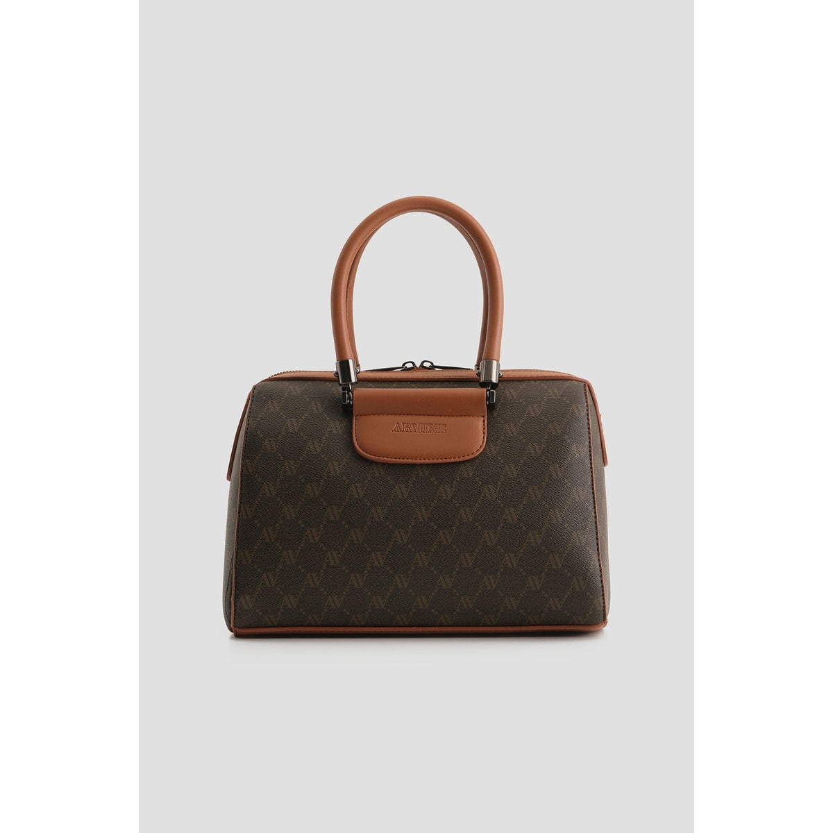 Armine Polka Dot Bag Brown Sophisticated Women's Bag - MALLTURK