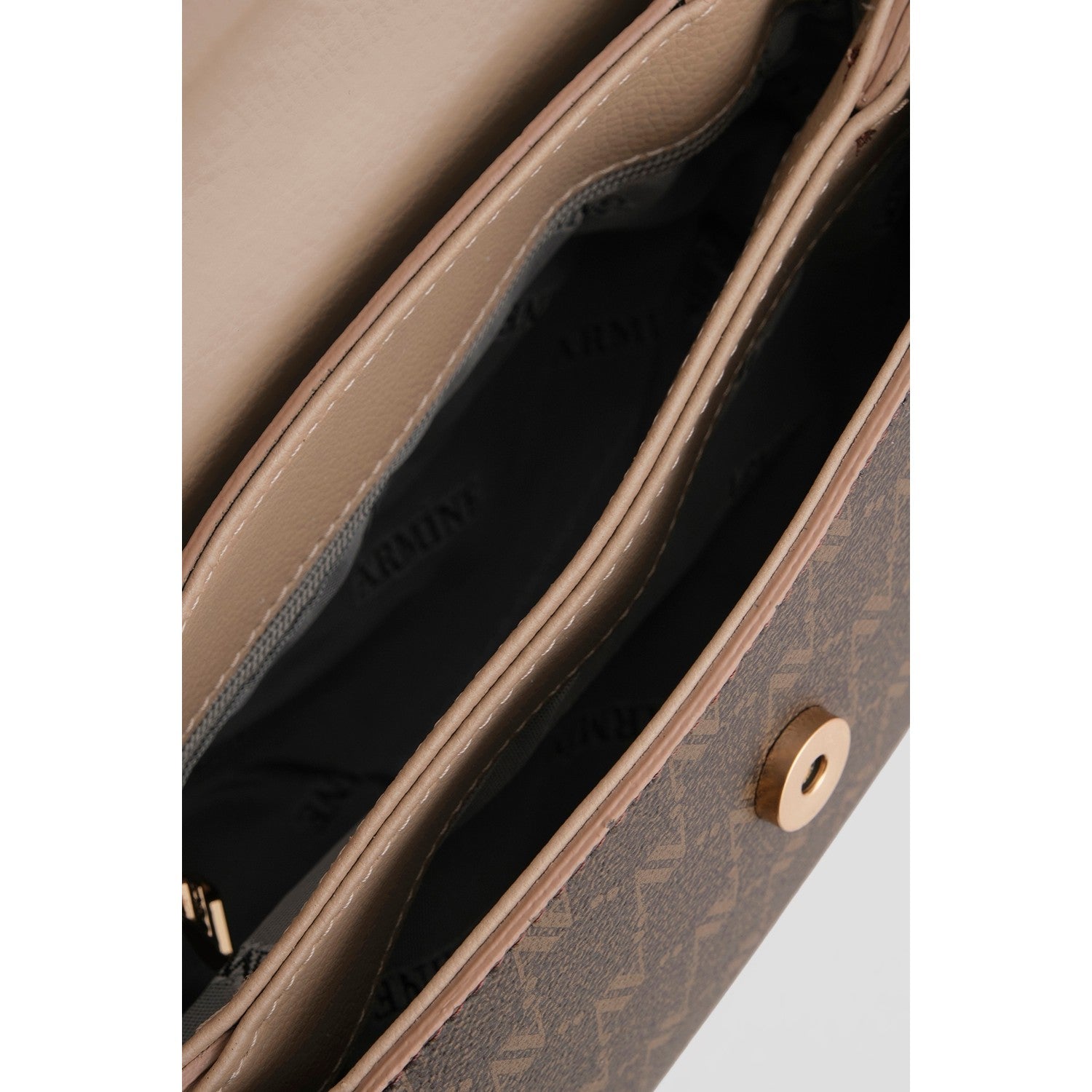Armine Polka Dot Bag Brown Chic Women's Handbag - MALLTURK