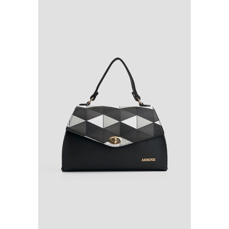 Armine Plaid Bag Black Stylish - MALLTURK