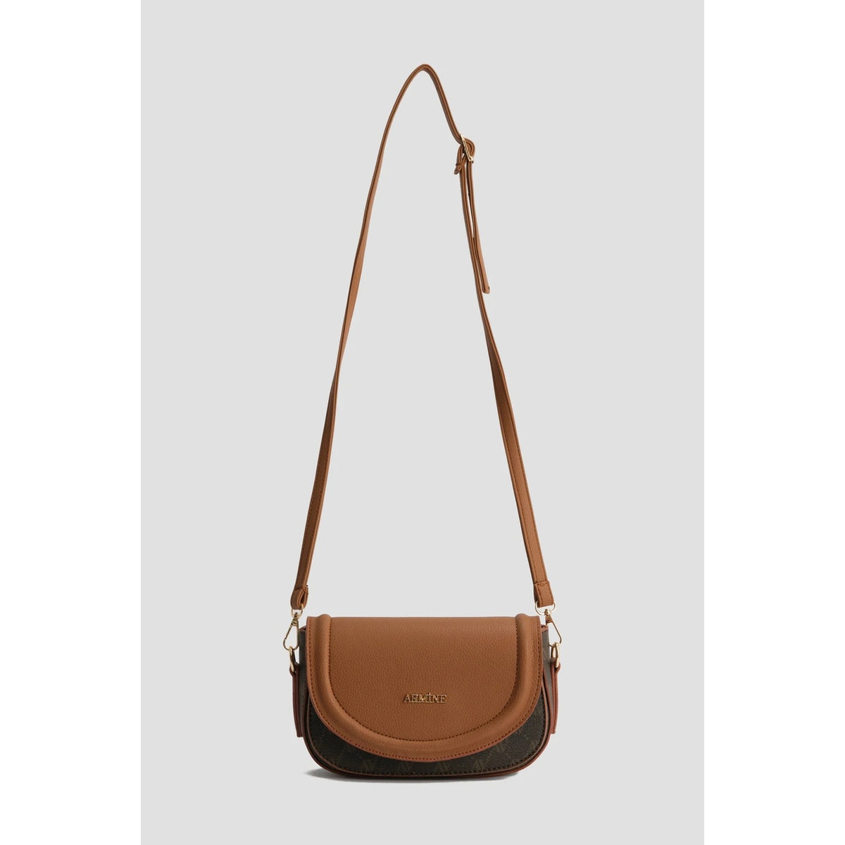 Armine Polka Dot Bag Brown Mode - MALLTURK