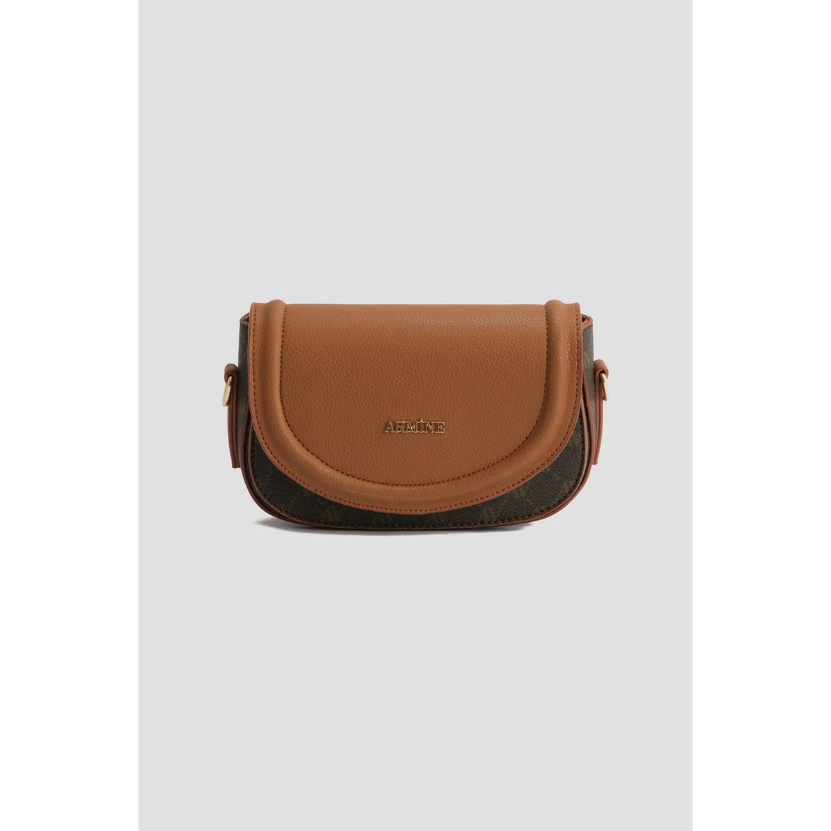 Armine Polka Dot Bag Brown Mode - MALLTURK