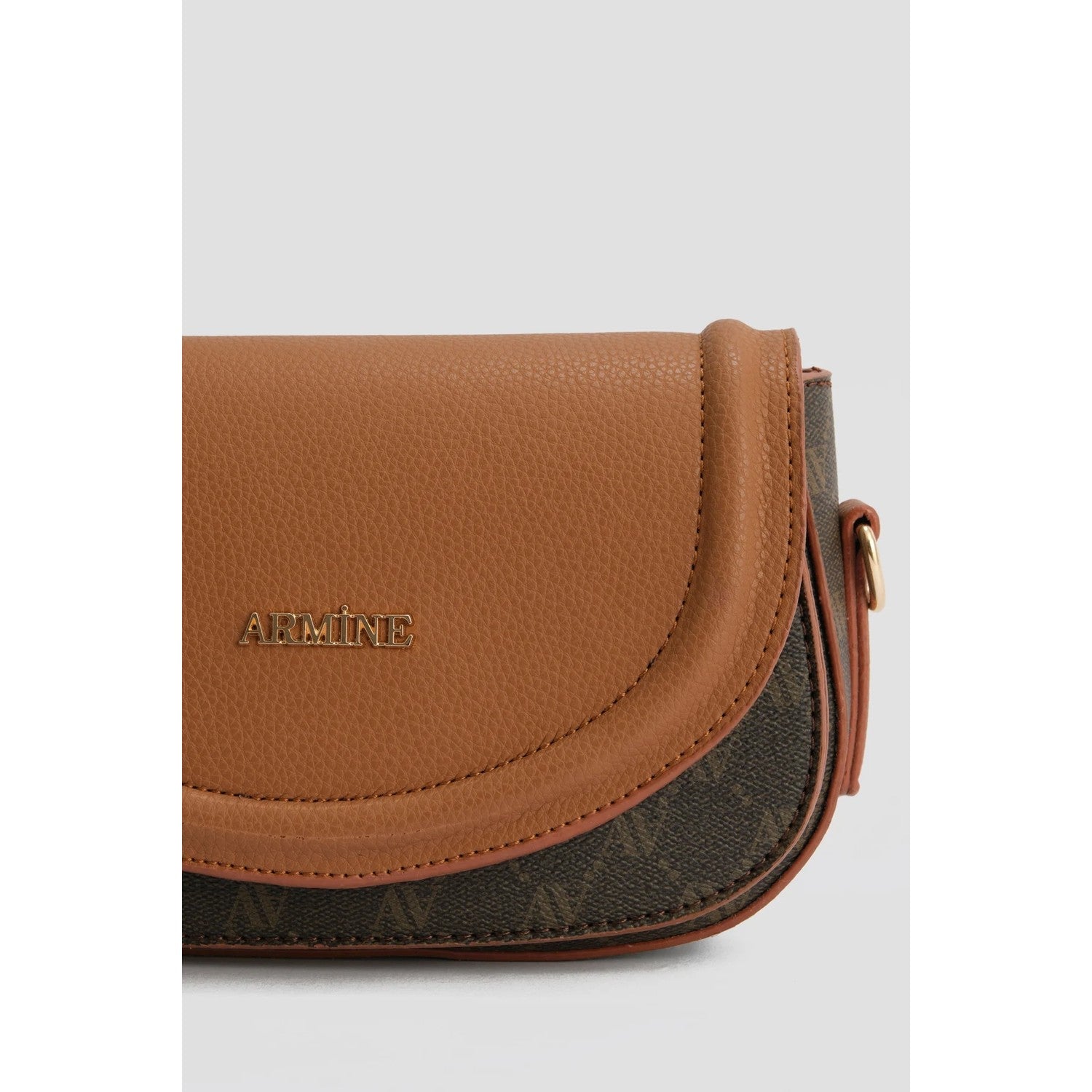 Armine Polka Dot Bag Brown Mode - MALLTURK