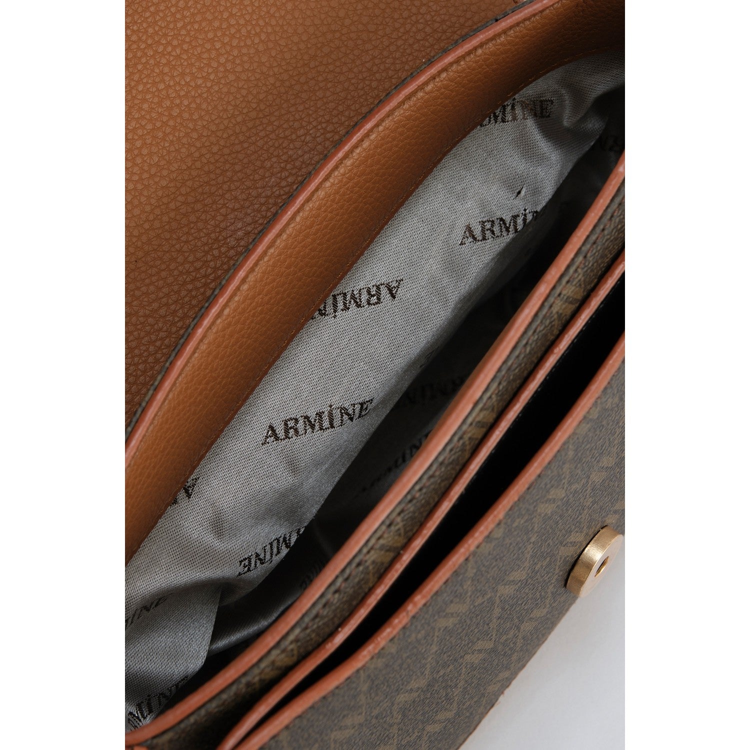 Armine Polka Dot Bag Brown Mode - MALLTURK
