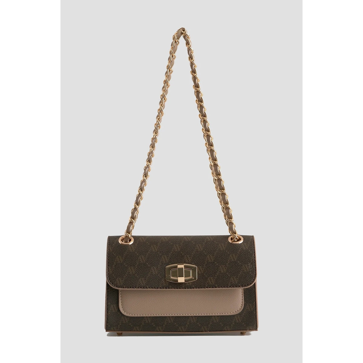 Armine Polka Dot Bag Brown Elegant - MALLTURK