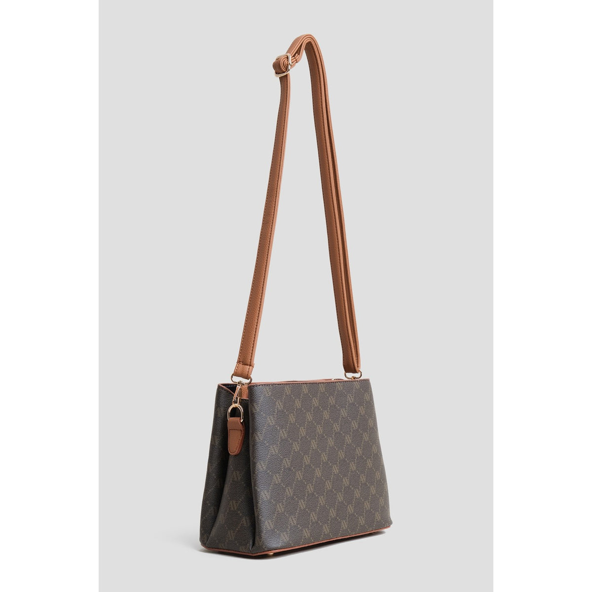 Armine Polka Dot Bag Brown Women's Handbag - MALLTURK