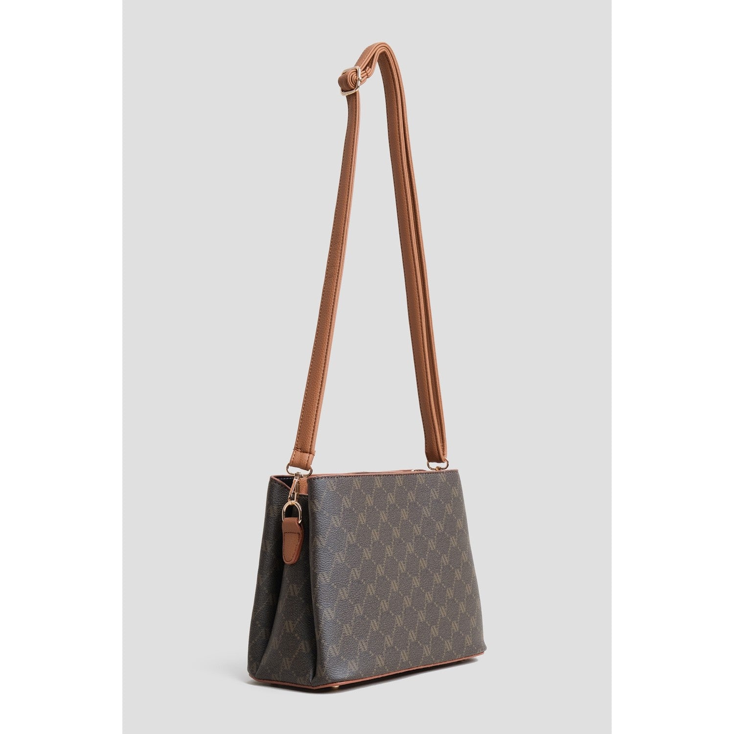 Armine Polka Dot Bag Brown Women's Handbag - MALLTURK