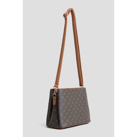 Armine Polka Dot Bag Brown Women's Handbag - MALLTURK