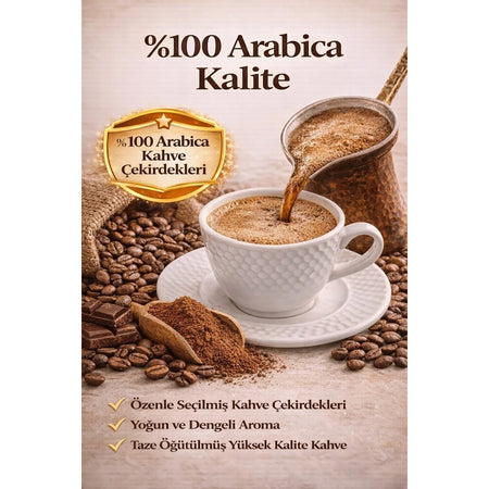 MuyBieno Coffee - MuyBieno Turkish Coffee with Plenty of Foam, 100% Arabica, intensely Flavored Traditional Turkish Coffee, 250g - MALLTURK