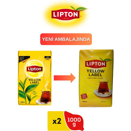 Lipton Yellow Label loose leaf tea 2 kg black tea flavored Yuksek Kalite Turkiye Menseli - MALLTURK