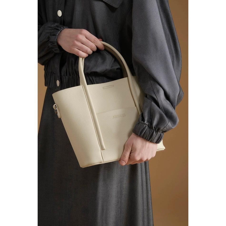 Armine Pia Leather Bag 25YD7398 Cream