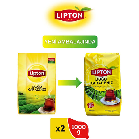 Lipton Dogu Karadeniz loose leaf tea bergamot flavored 2-pack pack 1000 g quality - MALLTURK