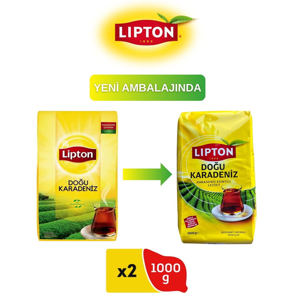 Lipton Dogu Karadeniz loose leaf tea bergamot flavored 2-pack pack 1000 g quality