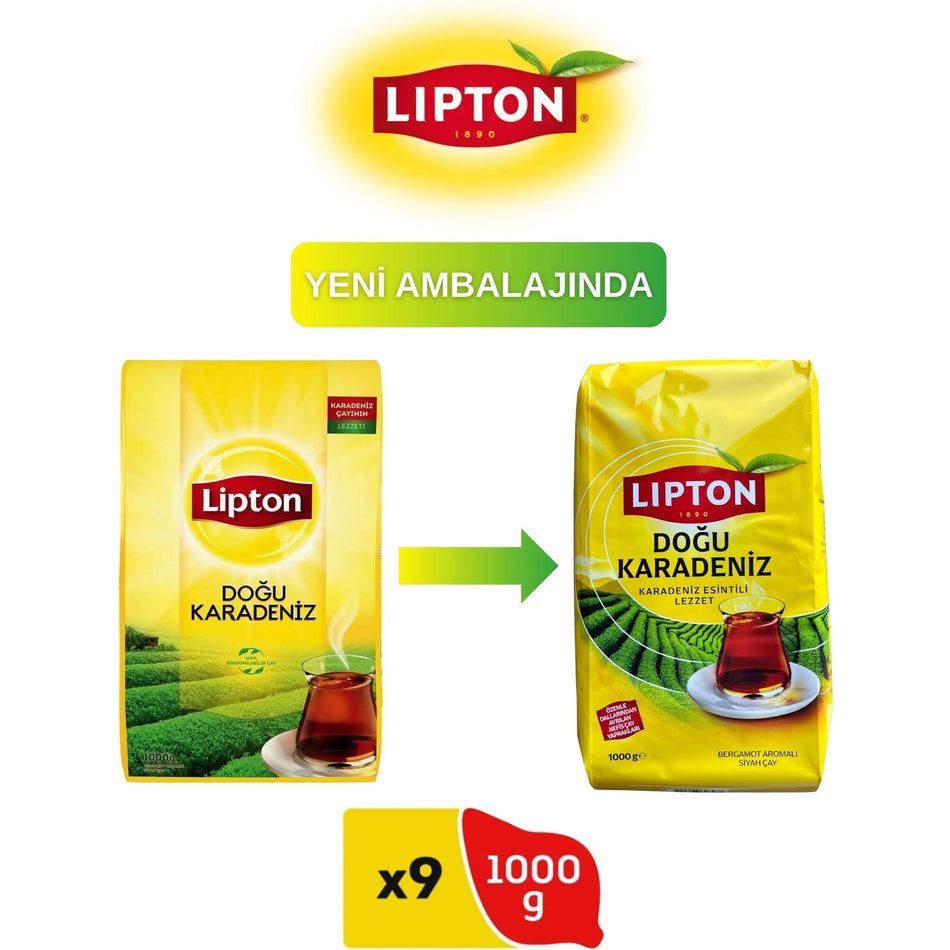 Lipton tea Dogu Karadeniz bergamot flavored tea 1000 g x 9 pieces