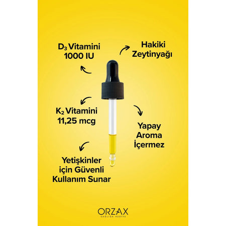 Orzax Ocean D3K2 Drops 20 ml + Ikincisi %50 Indirimli - MALLTURK
