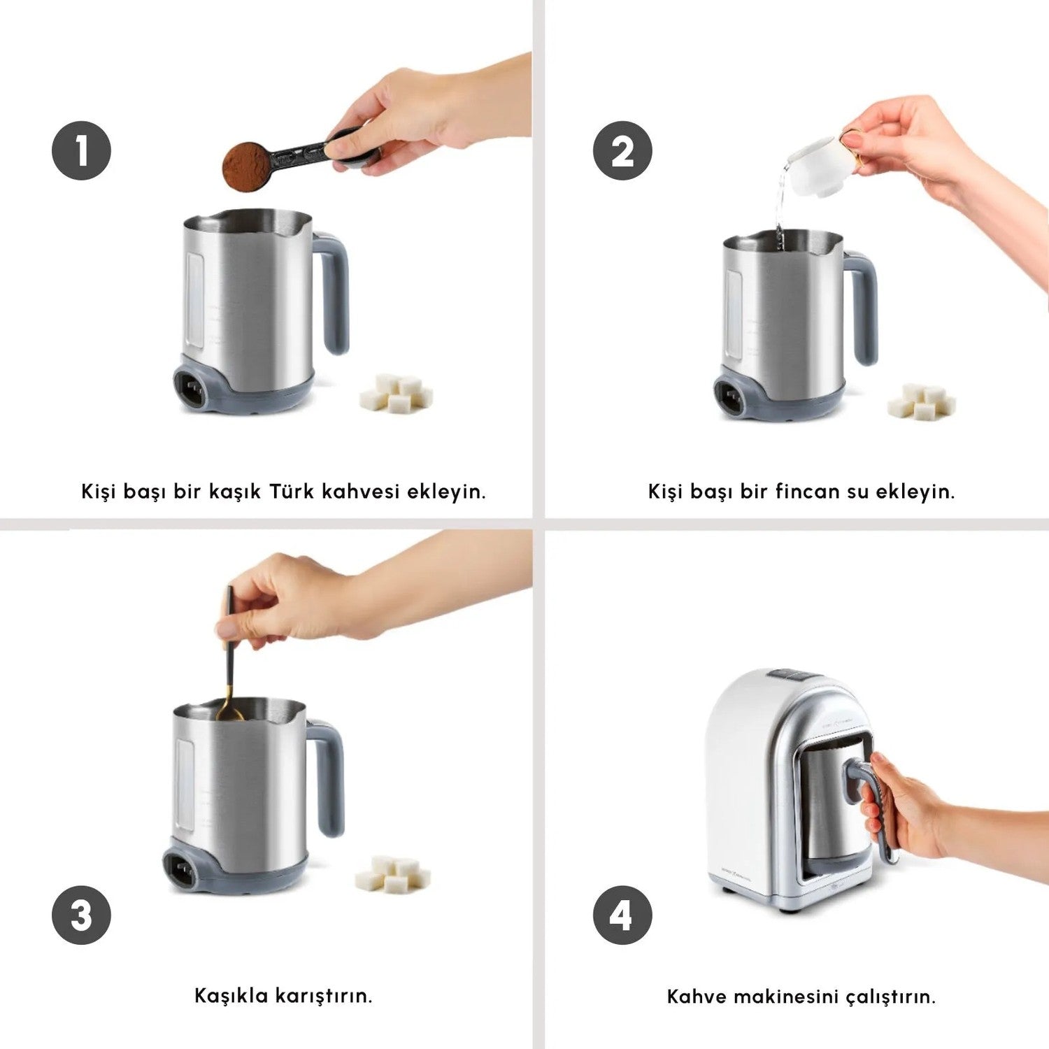 Karaca x Refika Hatir Mod Milk-Based Turkish Coffee Maker, Swiss Cream - MALLTURK
