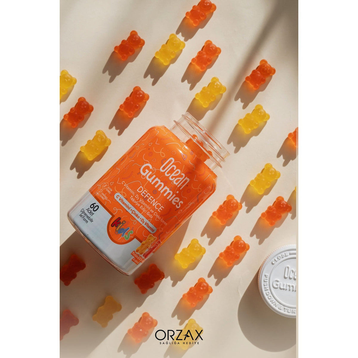 Orzax Ocean Smart Gummies Defence 60 Pieces Cignenebilir Jel Form - MALLTURK
