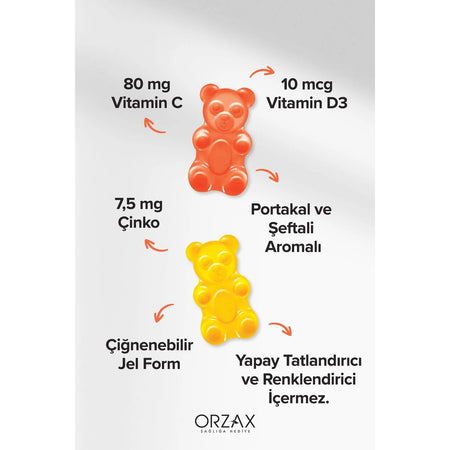 Orzax Ocean Smart Gummies Defence 60 Pieces Cignenebilir Jel Form - MALLTURK