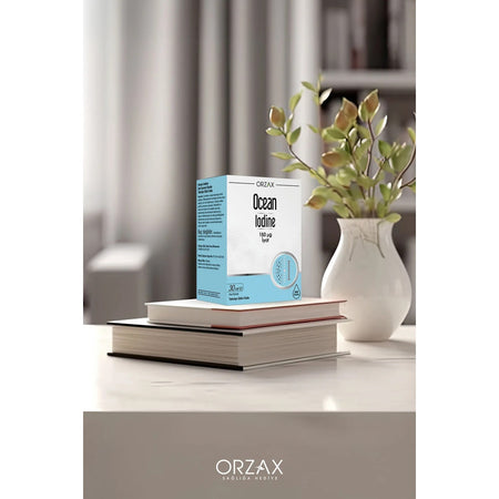 Orzax Ocean Iodine 150 mg Iyot Dietary Supplement 30 ml Turkey Origin Drops Formda - MALLTURK